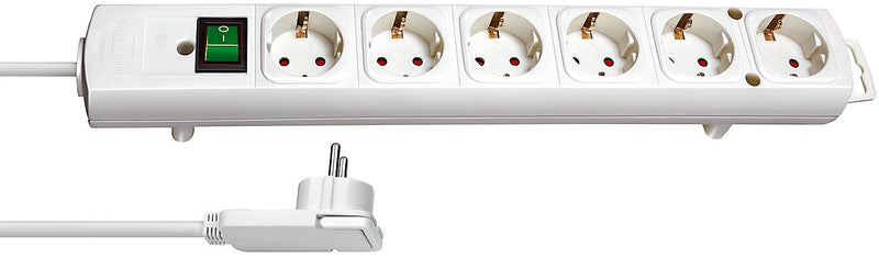 Brennenstuhl 1153320100 Base Múltiple 2M 6 Salidas AC Indoor White