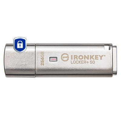 Kingston USB Flash Drive Ironkey Locker + 50 256GB USB 3.0 IKLP50/256GB