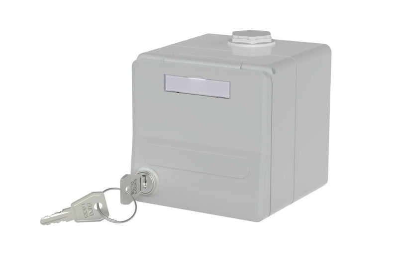 Metz Connect IP44 Sg Ap-gehäuse Keymone Unbepiezam Grey