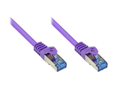 Cable Alcasa CAT.6A 3M Network Violet S/FTP (s-STP) — image 1