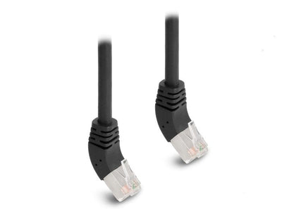 Delock 80272 RJ45 Network Cable CAT.6A S/FTP 45° Nach Oben Angular 5M Black — image 1