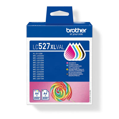 Brother Ink LC527XLVAL 4 Pieces Genuine High Yield (xl) Black Cyan Magenta Yellow — image 1