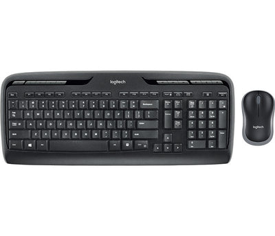 Logitech Keyboard English + Mouse MK330 USB QWERTY Reino Unido Black — image 1