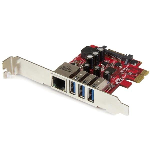 StarTech.com Card Adapter Network Ethernet Gigabit Combo With Hub Concentrador USB 3.0 3 Ports Ladrón USB Inte