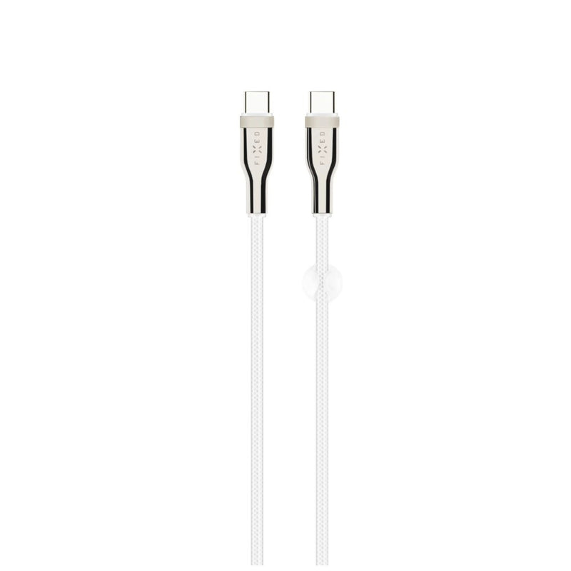 Fixed USB-C/USB-C I Obsluga Pd, 1,2M, USB 2.0, 100W, Bialy