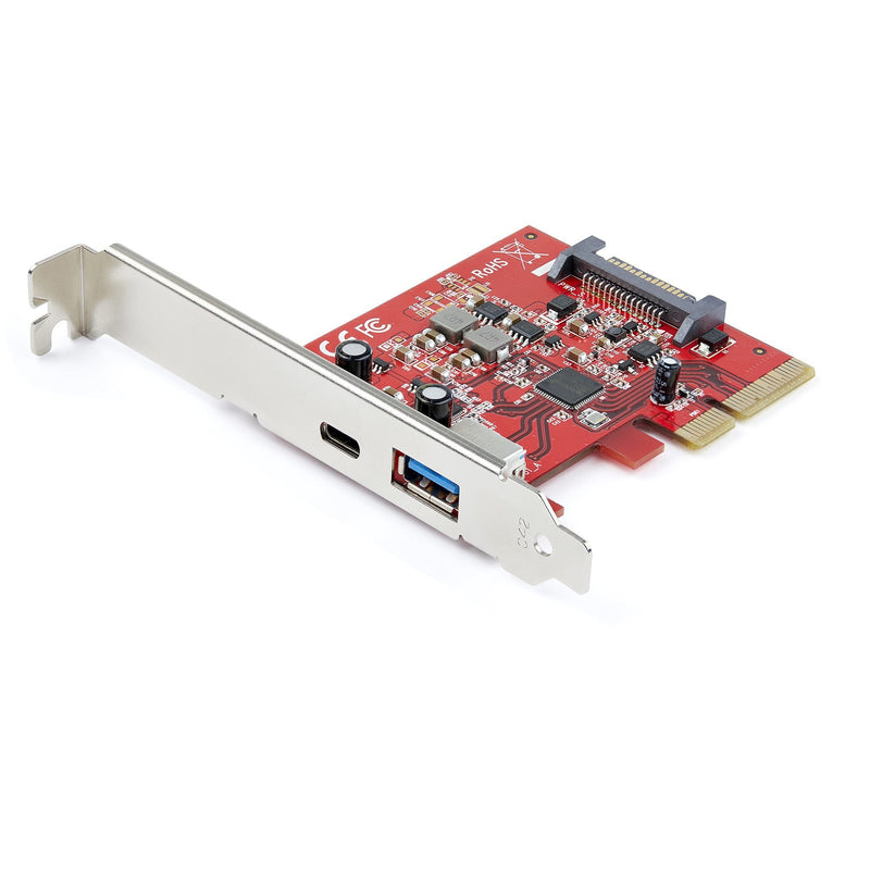 StarTech.com 2-PORT 10Gbps USB-A & USB-C PCIE Card USB 3.1 Gen 2 Pci Express Type C/a Host Controller Card Ada