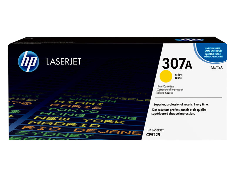 HP Genuine Toner Laserjet 307A Yellow CE742A