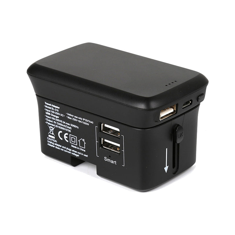 Realpower Charger TRAVELCHARGE-4K Includes Powerbank