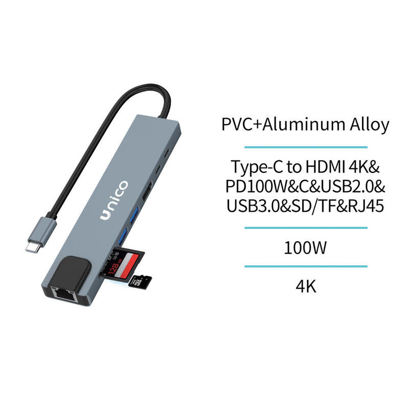 Adapter 8 EN1 Type-c a HDMI-PC100W-USB