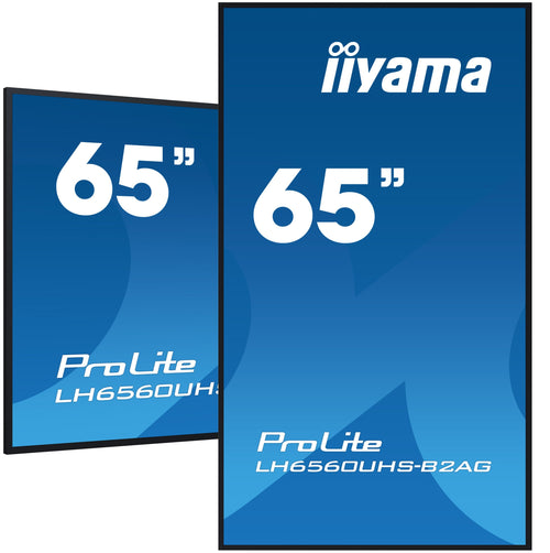 Iiyama Prolite LH6560UHS-B2AG, Screen Pública Black Matte Ultrahd/4K, Va, Speakers LH6560UHS-B2AG — image 1