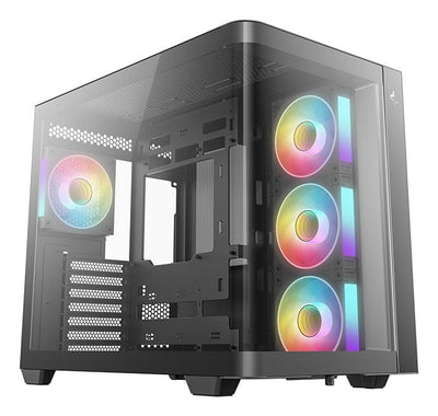 Deepcool PC Case CG530U 4F Black Vitrina Glass Curvado R-CG530U-BKAGA4-G — image 1