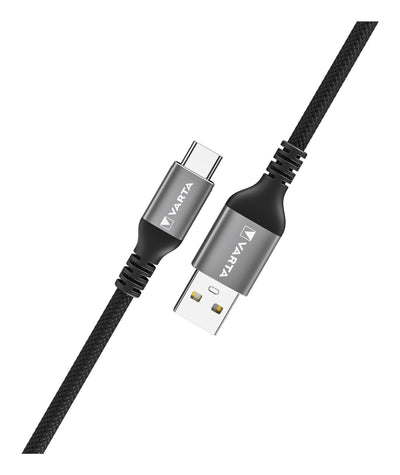 Varta Speed Charge & Sync Premium Cable Charging USB-A a USB-C 2M Black — image 1