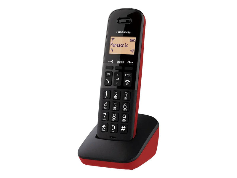 Panasonic Phone Wireless Cordless KX-TGB610JTR Red 50 Numeros Planner Bloqueo Numeros 2*AAA