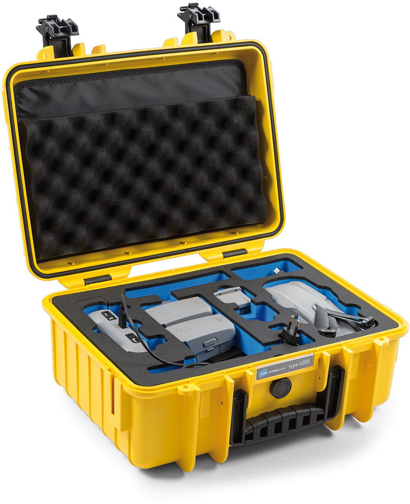 B&w Copter Case Type 4000 And Yellow With Input Dji Mavic Air 2