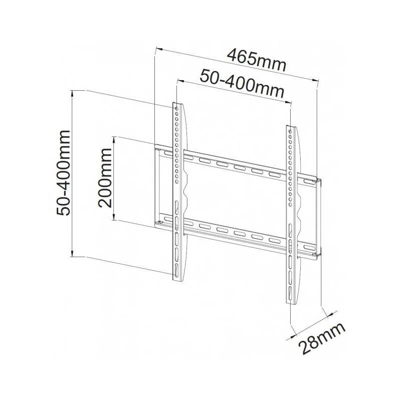 Techly ICA-PLB-162MW Wall Mount Screen Plana 139,7CM (55) White