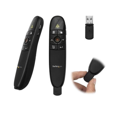 StarTech.com Remote Control Presentaciones Wireless - 27 Metres Range 2.4GHZ, 27M, Alcalino, Aaa, Usb, Black — image 1