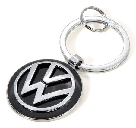 Troika Keyring Anilla Vw Volkswagen Keyring Black Silver