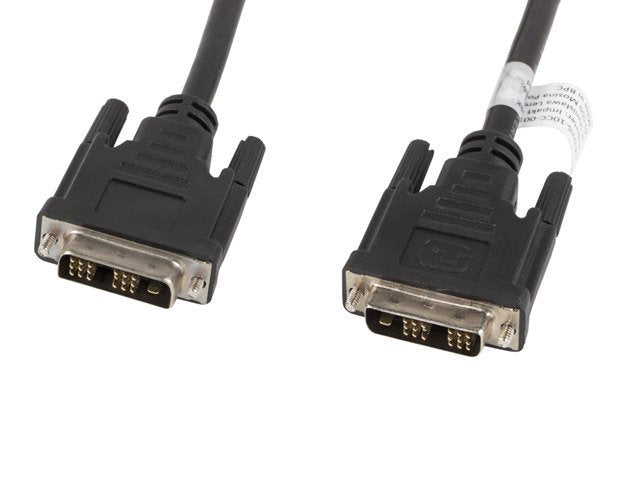 Lanberg CA-DVIS-10CC-0030-BK DVI Cable 3M DVI-d Black
