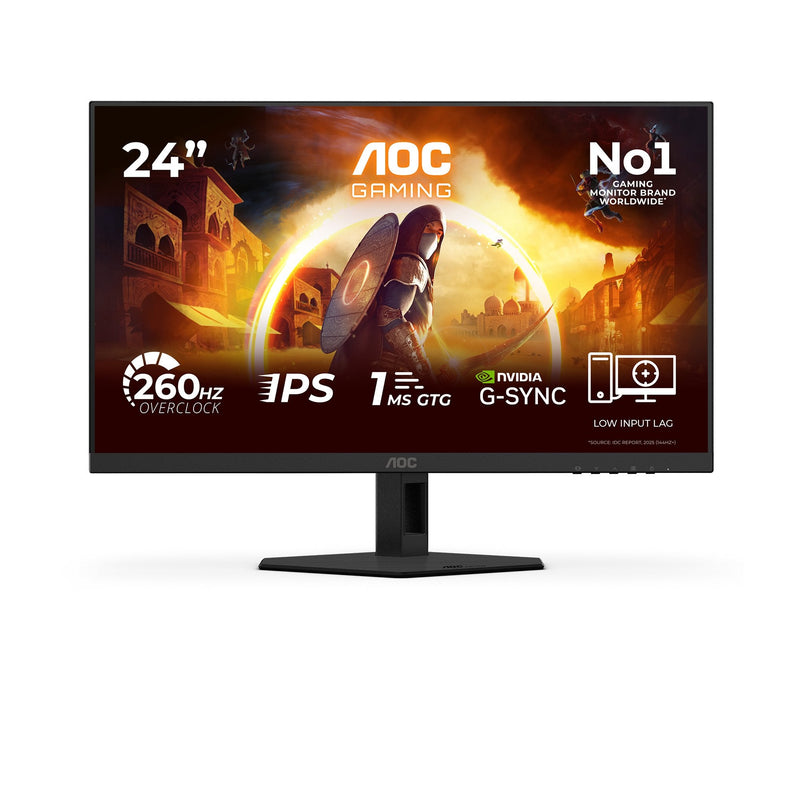 AOC Monitor 24G4ZRE Gaming 23.8 16:9 Fast IPS 260HZ 1920X1080 HDMI 2.0 DP 1.4