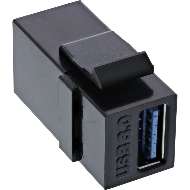 Inline Módulo Snap-in USB 3.0, USB-A F/F, Housing Black
