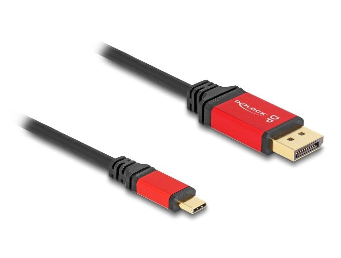 Delock 80093 USB Cable Type-c™ a DisplayPort (modo DP Alt) 8K 30 HZ With Función Hdr 2M Red