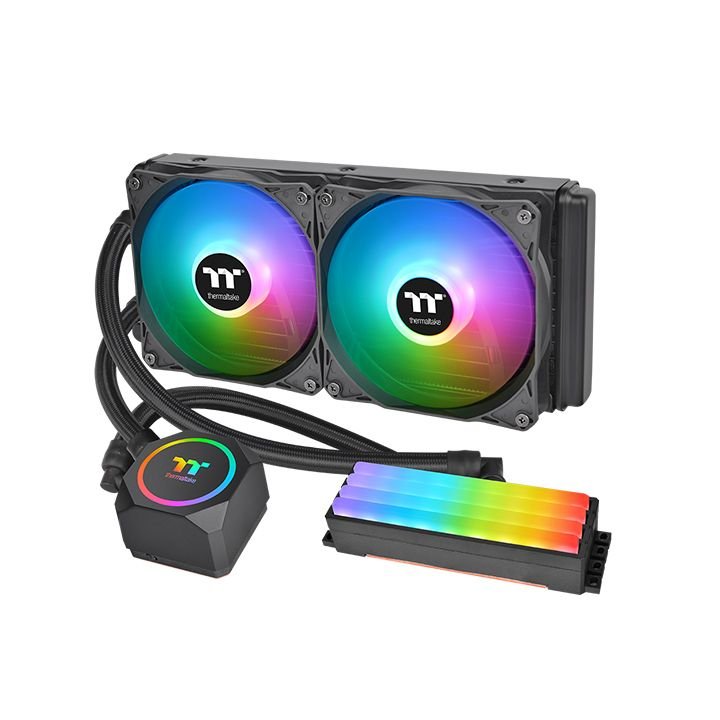 Thermaltake Floe RC240 CPU & Memory Aio Liquid Cooler, Refrigeración Water Black