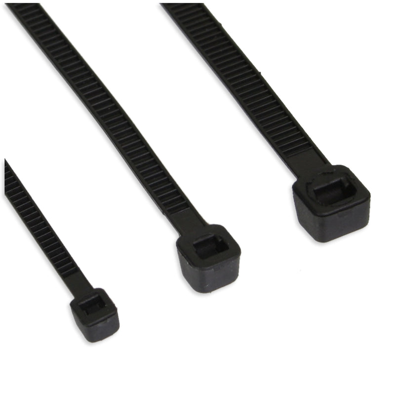 Inline Cable Ties Long 160MM Wide 4,8MM Black 100 Units