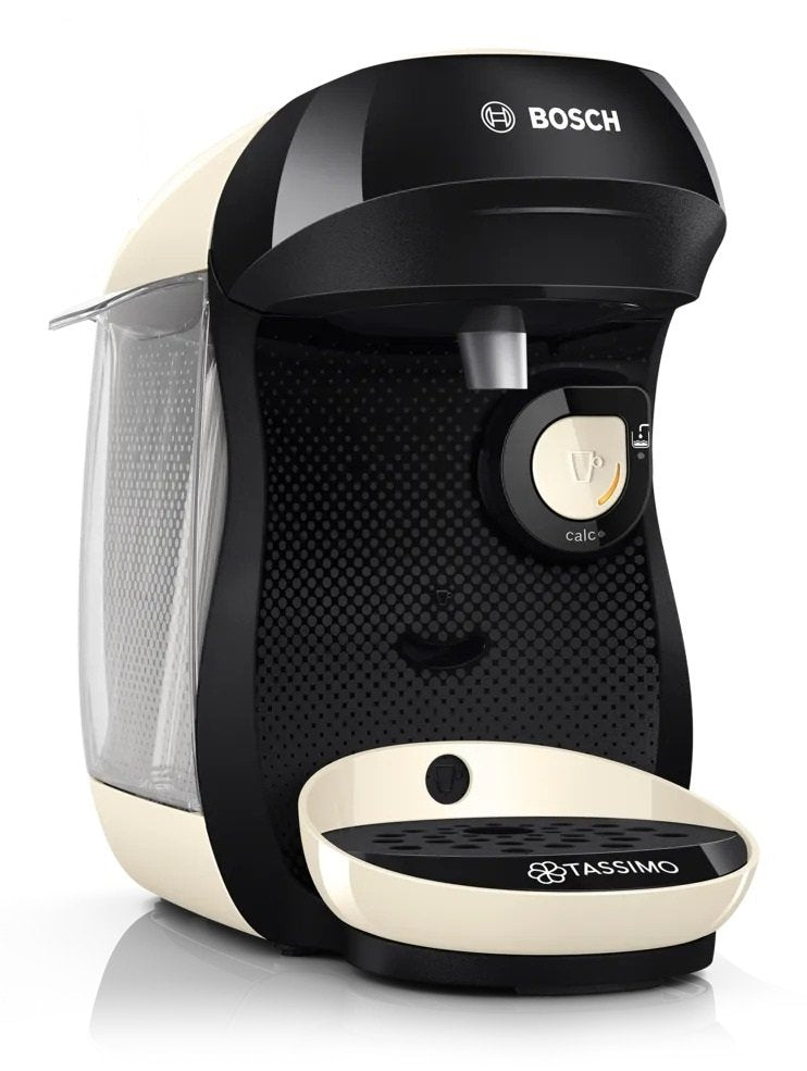 Bosch Coffee Machine Tassimo Happy Friendly, Up To 70 Bebidas, Onetouch, Intellibrew™, Beige, TAS107E