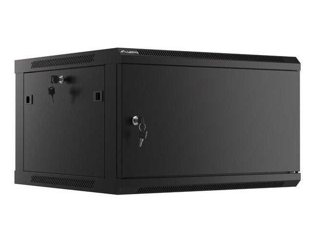 Lanberg Cabinet Rack 19 Assembly Wall 6U / 600X600 With Door Metal Black (paquete Flat