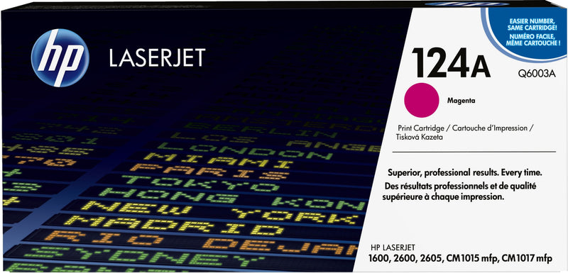 HP Genuine Toner 124A Magenta Q6003A