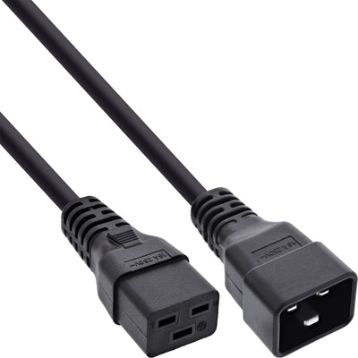 Inline Cable Power C19 a C20 3 Pines IEC Male a Female Black 1,5M — image 1