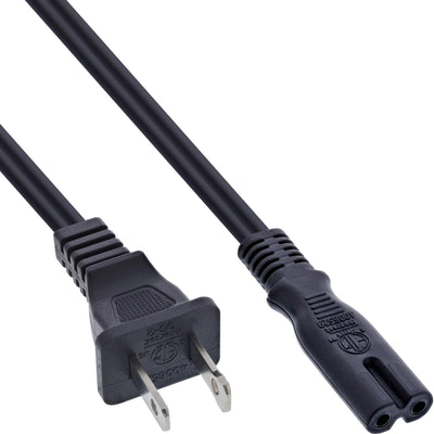 Inline Cable Power Japón a EURO8 IEC-C7, Black 1,8M — image 1