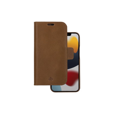 DBRAMANTE1928 Lynge Case With Cover Phone Mobile Phone Leather Grano Entero Brown Apple Iphone 12 Pro — image 1