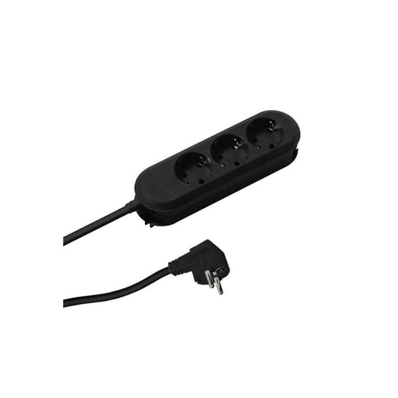 Bachmann Power Strip Smart 3 Sockets Black 3,0M, Without Switch