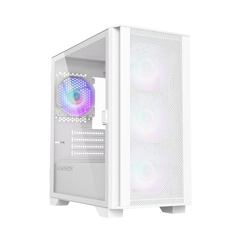 Montech Box Air 100 Argb, White Glass Tempered AIR100ARGBW