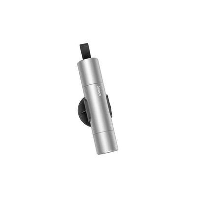 Baseus Car Tool Sharp Safety Hammer (window-breaking + Safety Belt Cutting) Silver (CRSFH-0S) — image 1