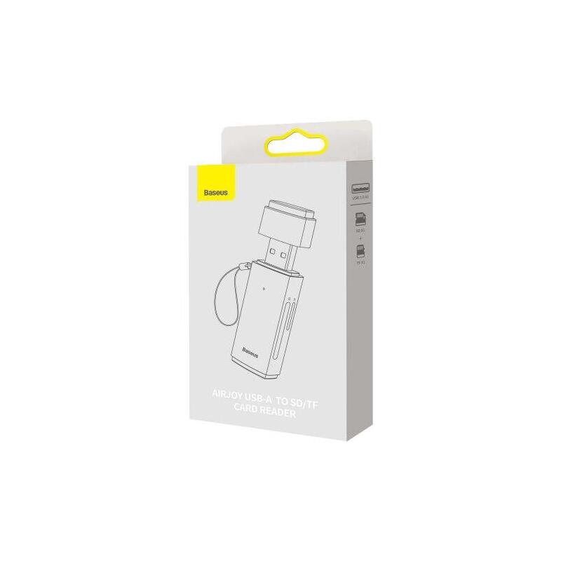 Baseus Lite Serie USB-A Kartenleser Grey