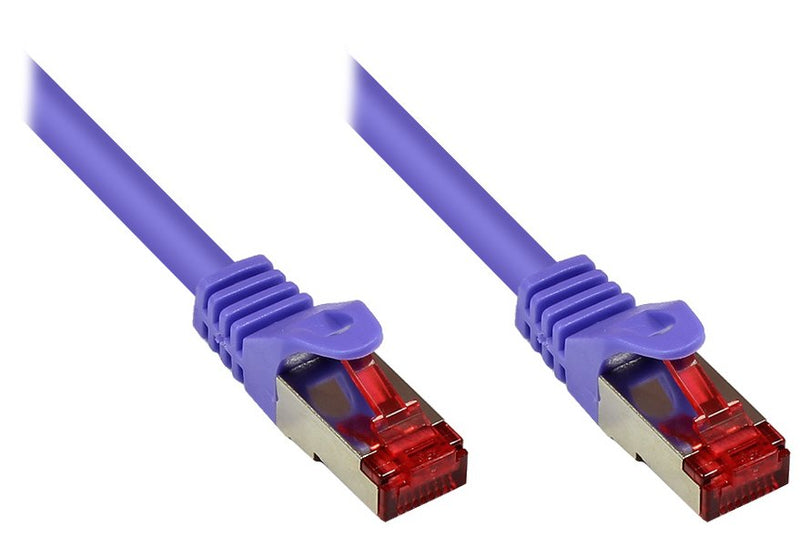 Goodconnections Network Cable With Protector Pestaña, CAT.6, S FTP, Pimf, Pvc, 250MHZ, Violet 20M,