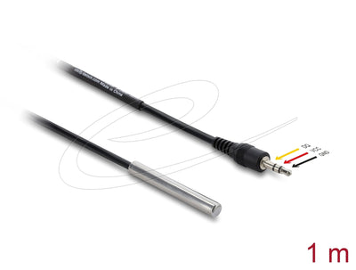 Delock Sonda Temperatura Cable With 3,5MM 3 Pin Connector Jack Male DS18B20 1M — image 1