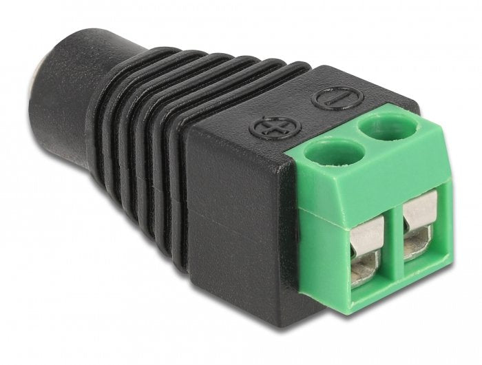 Delock Adapter DC 1,35 X 3,5MM Connector Female Terminalblock 2 Pin