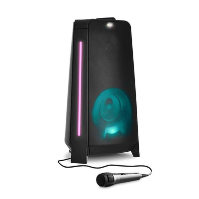 Medion P61552 Party-soundsystem Partylautsprecher Includes Microphone Black — image 1
