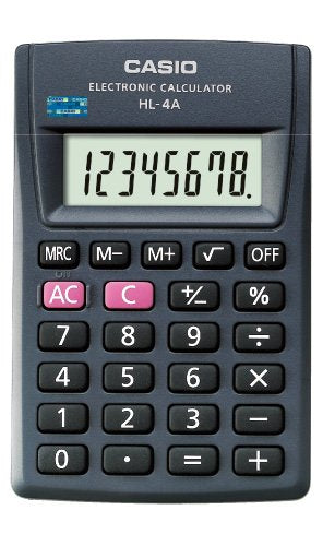 Casio Calculator HL-4A-B 8 Dígitos 56X87MM Black — image 1