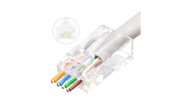Microconnect KON505-50EZ Connector RJ-45 Transparent 50 Pieces — image 1