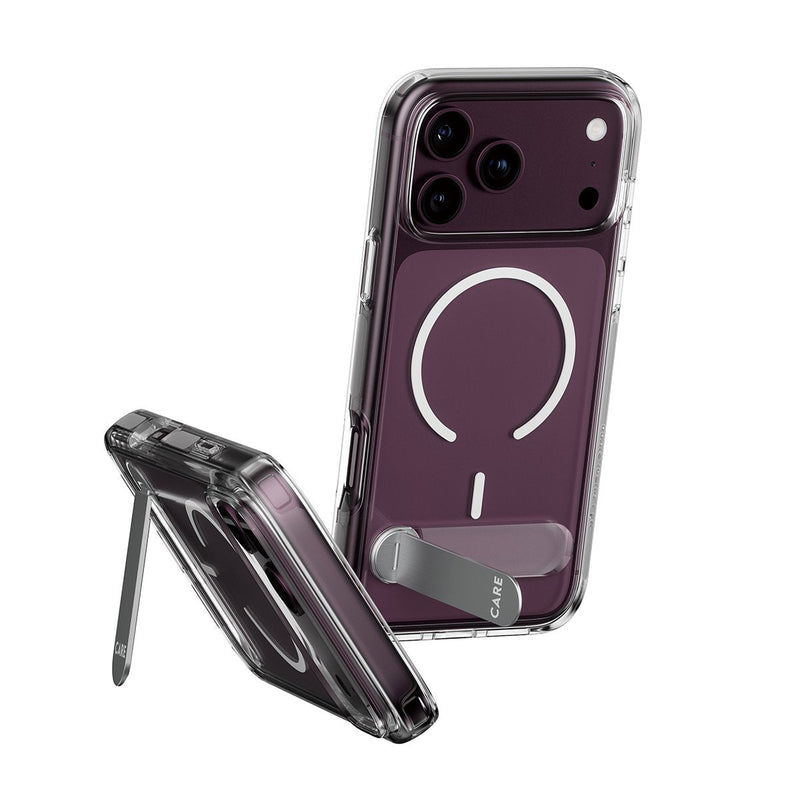 Panzerglass Care Kickmand Case Transp. W. White Magsafe Iphone 18 Pro/ 17 Pro