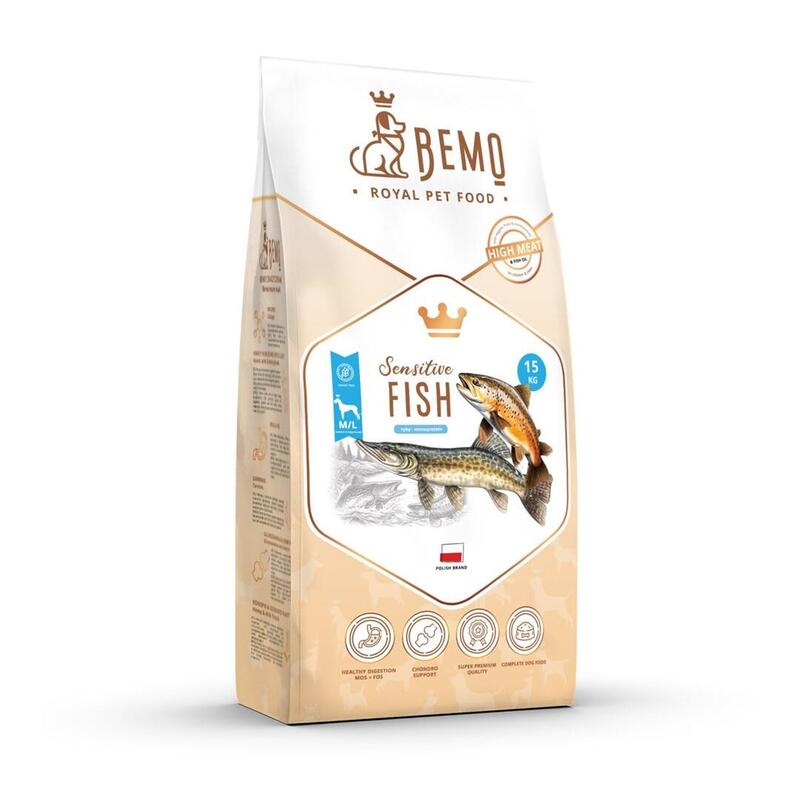 Bemo Comida Mascotas Sucha Sensitive Fish - Ryba Medium/Large 15KG