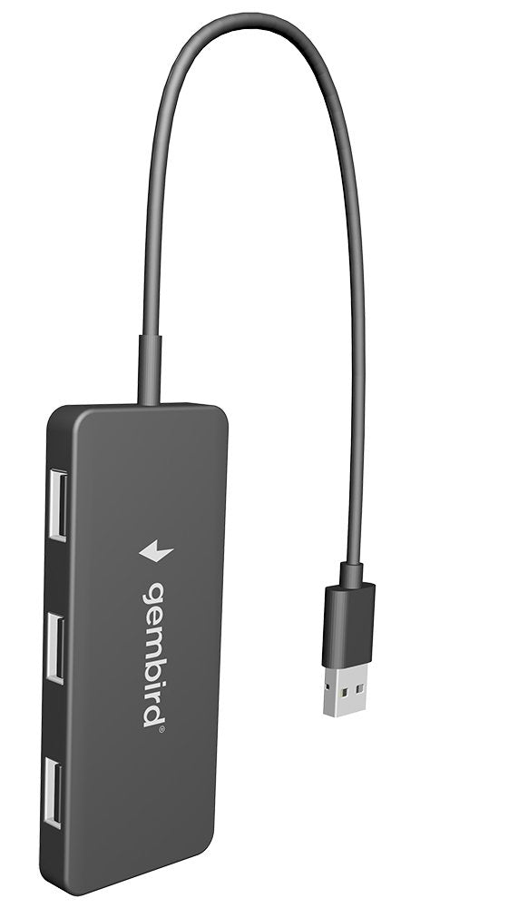Gembird UHB-U2P4-04 Interface 4-PORT Hub USB 2.0 480 Mbit/S Black