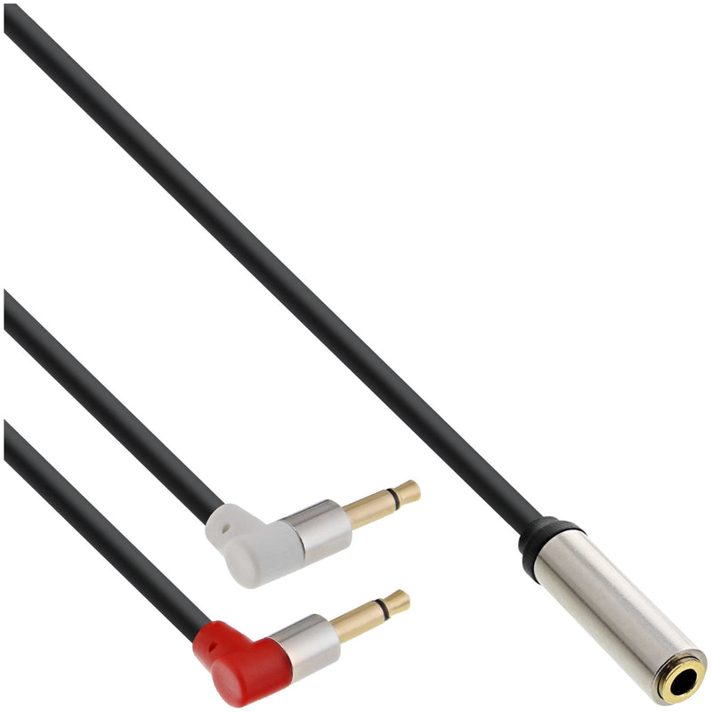 Inline Adapter Headphones Slim Audio Plane, 2X 3,5MM M a 3,5MM F 3 Pines, 1M