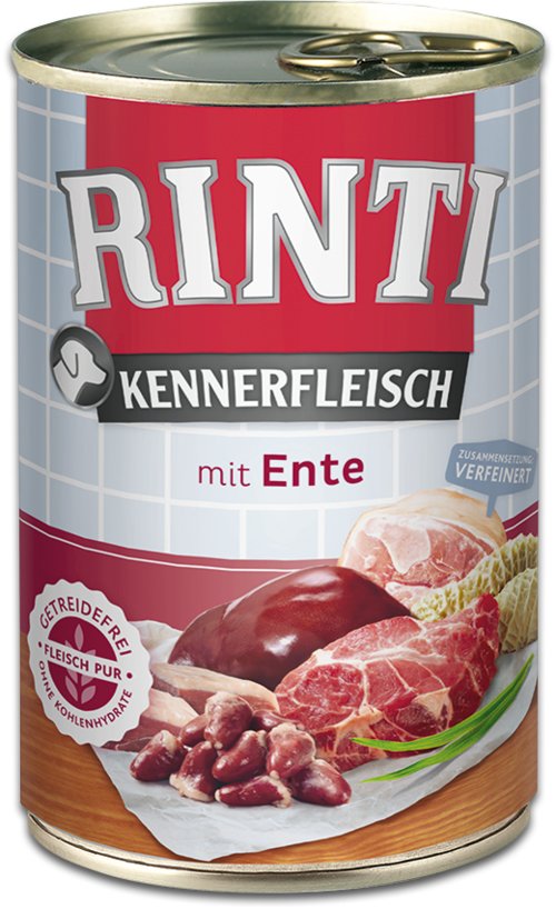 Rinti Kennerfleisch Duck - Comida Húmeda Perros - 400G