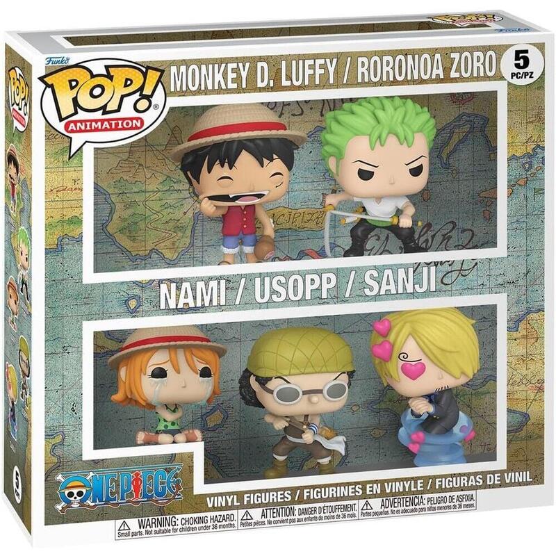 Blíster 5 Figuras Pop Animation One Pieza