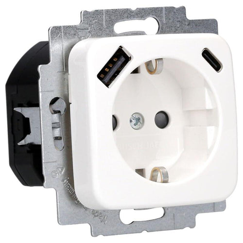 Busch Jaeger 20 EUCB2USBAC-214 20 EUCB2USBAC-214 Schuko®- USB-A + C Socket Power — image 1